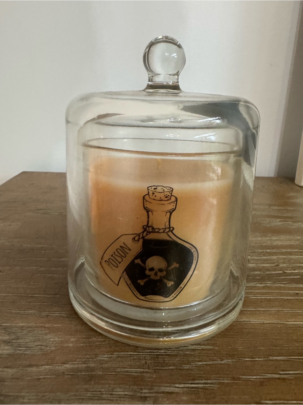 Halloween Glass Dome Candle - Poison.
